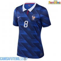 Camisa de time de futebol França Aurelien Tchouameni #8 Replicas 1º Equipamento Feminina Mundo 2026 Manga Curta